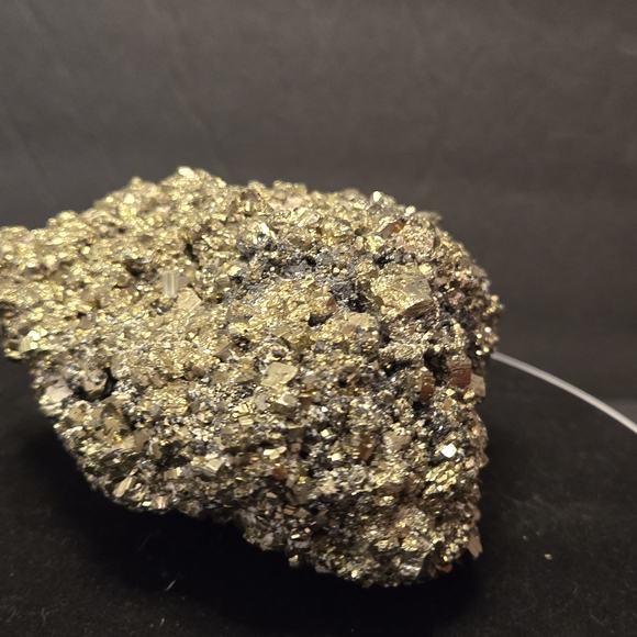 Raw Pyrite Cluster 3.75" Peru Pyrite Crystal Cubes In Matrix 512.5g SEE VIDEO - Picture 14 of 17